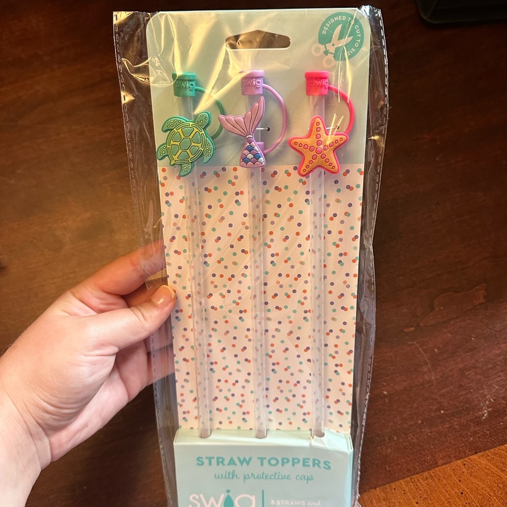 Straw Toppers Set - Multicolor